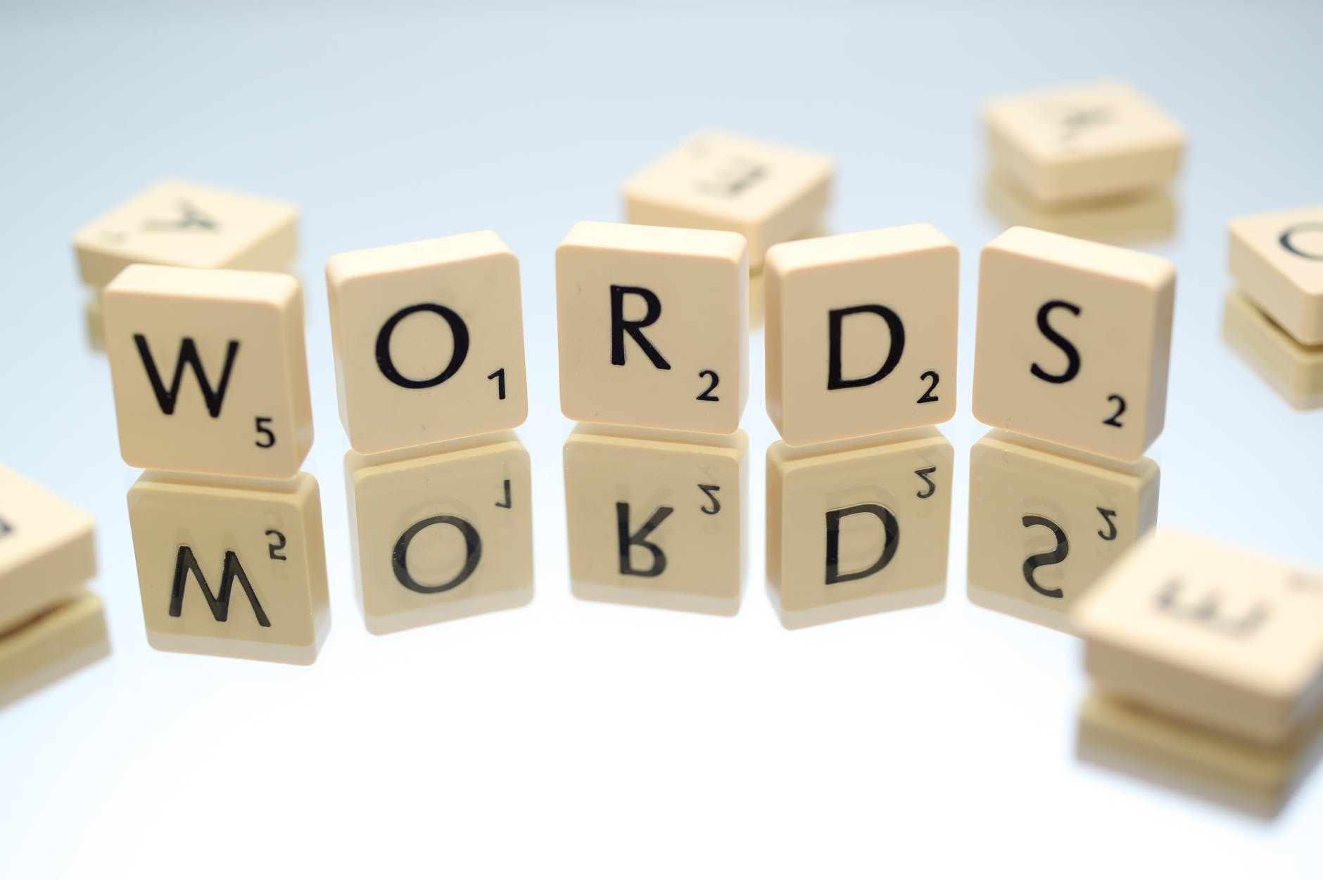 Scrabble pieces - words - keywords